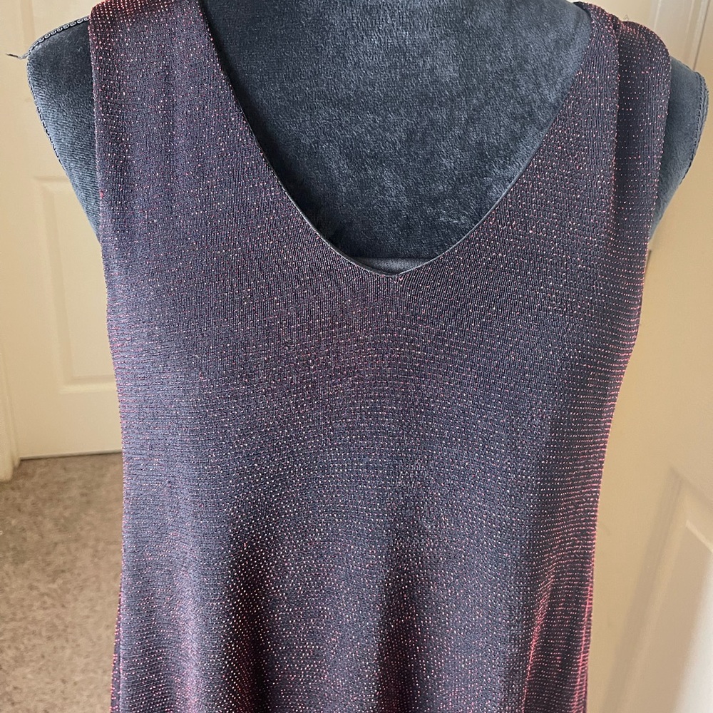 Anthropologie Everly Sleeveless Sparkle Midi Dress Size Medium - Picture 4 of 7